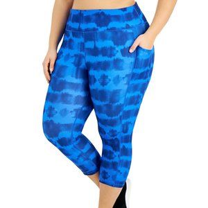 Id Ideology Plus Size Tie-Dye Cropped Leggings Size XXL